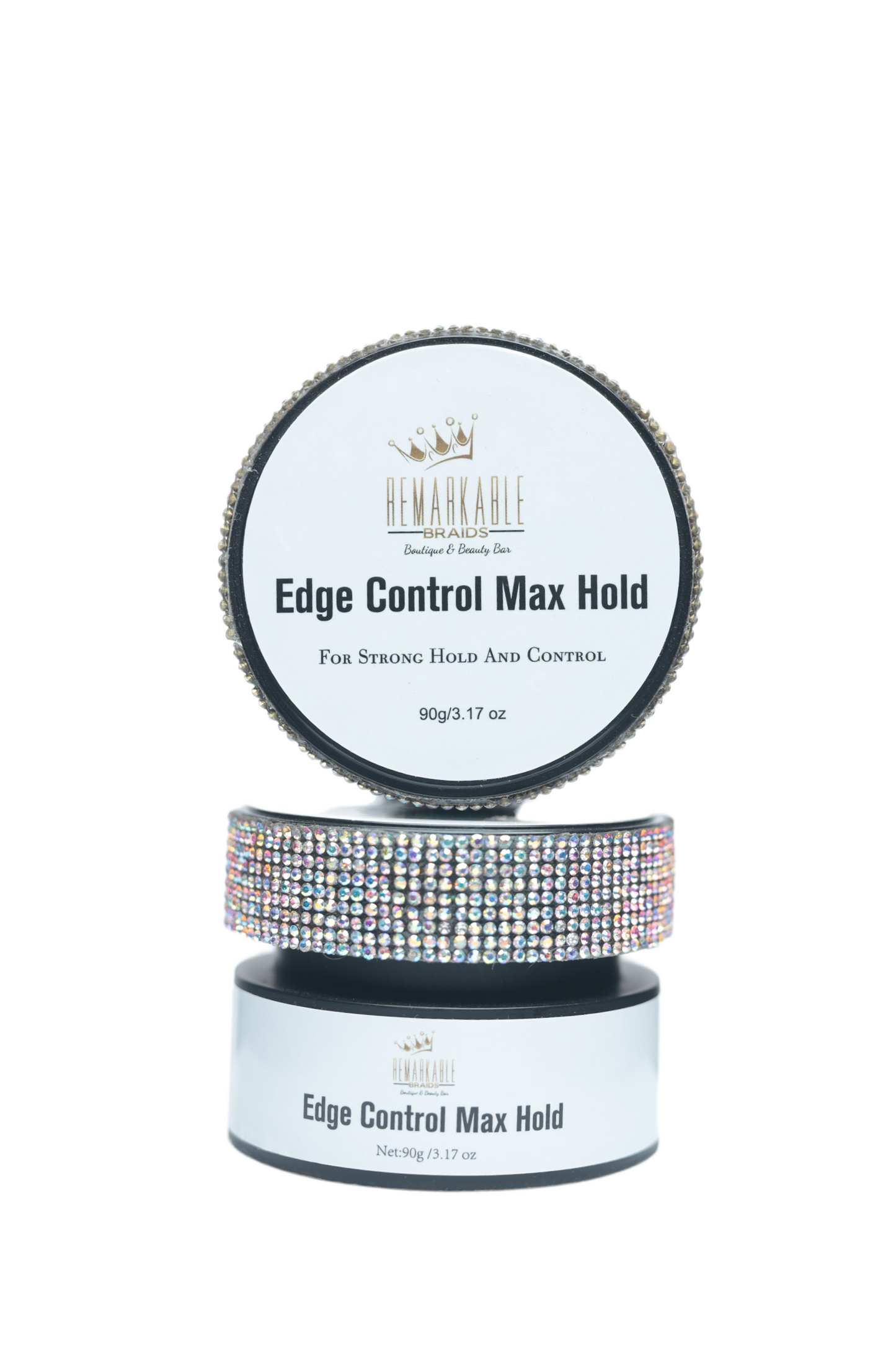 Remarkable edge control not only control your edges but also can control frizz from braids. It doesn’t flake and it is alcohol free. Oh and it smells amazing! 